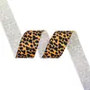 Cinta de Ribete Estampado Digital Leopardo Cebra de 3.8 cm Cinta Cinta Accesorios para el Cabello Material para Manualidades