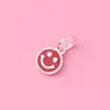 Cuentas Separadoras Cara Sonriente de Plata S925 Accesorios de Pegamento Cuerda de Cuentas Tejida a Mano DIY Pulsera Material de Joyería de Cuentas Sueltas Coloridas