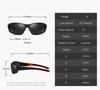 Lentes de Sol Deportivos Polarizados para Hombre, Lentes de Sol para Hombre Envolventes Protección UV400 para Ciclismo Pesca Conducción
