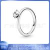 Pan Jia Dora Cobre Blanco Diamante Lazo Flor Amor Clásico Moda Más Fácil de Combinar Anillo como Regalo para Novia