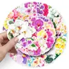 50 Pegatinas de Phalaenopsis Flor Dibujo Animado Chica Planta Corazón Impermeable Decorativas para Tableta Computadora Taza de Agua Cuaderno de Bocetos Pegatinas