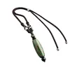 Collar de cuentas dzi de ágata de nueve ojos estilo étnico con diseño único, mismo estilo que se ve en Xiaohongshu, colgante de collar para pareja estilo Tíbet