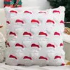 Funda de almohada de felpa bordada plana más vendida de Amazon, en stock, para sofá, dormitorio, oficina, decoraciones navideñas, cojines y almohadas