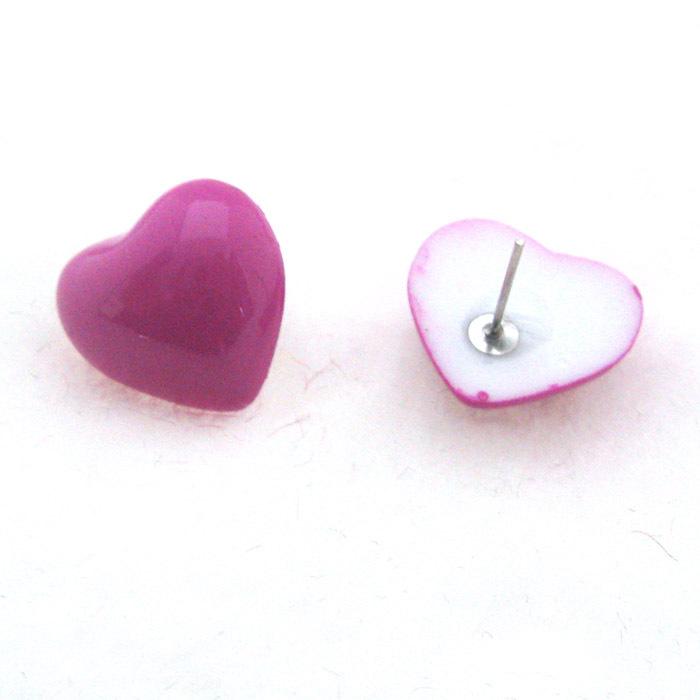 大号心形厚耳钉 批发耳钉 现货耳饰