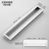 Manija oculta manija de cajón moderna aluminio espacial manija empotrada ranura para puerta corredera hebilla de aleación de aluminio empotrada