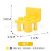Bloques de Construcción de Partículas Grandes a Granel Tobogán Animal 1*1 Compatible con Bolsa de Montaje de Educación Temprana Juguete de Jardín de Niños Accesorios de Mesa de Pared