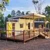 Venta directa del fabricante de casas prefabricadas de estructura de acero para exteriores, conversión de contenedores, diseños creativos de hoteles tipo homestay y casas residenciales