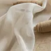 Cortinas transparentes de lino estilo japonés, cortinas semitransparentes que transmiten la luz para sala de estar y dormitorio, mosquiteros de algodón y lino engrosados estilo japonés para casa de huéspedes al por mayor