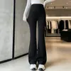 Calça de Maternidade Estilo Primavera e Outono Suporte para a Barriga Micro Flare Calça de Yoga Roupa Externa Camada Base Calça Sino Tubarão 2026 Sem Apertos na Barriga