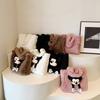 Lindo Bolso Tote de Felpa para Niña Invierno Nuevo Bolso Elegante de Gran Capacidad Muñeco Mickey Bolso de Hombro Sobaco