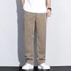 Pantalones Casuales de Pierna Ancha Delgados de Verano para Hombre Rectos Sueltos Marca Trendy Lyocell Denim Tencel Pantalones Largos de Verano