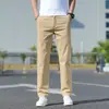 2026 Novo Estilo Calças Casuais Masculinas Retas Slim Largas Versáteis Negócios Mostrando Altura Calças Masculinas Verão Finas Jovens