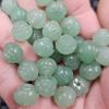 Aventurina Jade de Loto Cuentas Sueltas Verde Agua Clara Loto Semilla de Loto Pulsera Collar Pendientes Accesorios de Joyería Cuentas Hechas a Mano