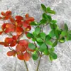 Cacho Simulada de Folhas de Madeira Pé de Pato Enfeites de Decoração para Casa Janela Interna Decoração Suave Arranjo de Flores Grama Artificial Atacado