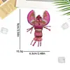 Padrão de Desenho Animado Fruta Cereja Fofa Lagosta Artesanal Adesivos de Tecido com Contas Presilha de Cabelo Joias Meias Acessórios de Roupas DIY Acessórios