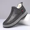 Nuevos Zapatos de Invierno para Hombre Casuales para Exteriores Cómodos Cálidos sin Cordones con Felpa Gruesa Zapatos de Papá Dropshipping