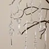Decoración Navideña Colgante de Nuevo Producto Transfronterizo Perla de Hielo Gota de Agua Cadena Colgante Copo de Nieve Transparente Colgante Acrílico