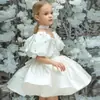 Vestido de Princesa con Mangas Abullonadas para Niñas Transfronterizo Vestido para Dama de Honor Banquete de Bodas Fiesta de Cumpleaños Falda Tutú Atuendo para Presentación de Piano de Niñas