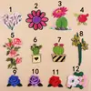 Patches Bordados Atacado Patches Bordados Computador Novos DIY Coração Flor Cacto Flor Decoração de Roupas Patches