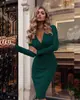 Vestido Justo ao Corpo Feminino Amazon Europeu e Americano Sexy Primavera e Outono Manga Longa Base Mp-479 Vestido de Retalhos