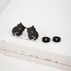 Yiwu Joias Aço Inoxidável Vazado Personalizado Fofo Animal de Estimação Cachorro Gato Dinossauro Brincos Femininos Acessórios Versáteis em Estoque