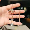 Estilo coreano novo simples moda elegante versátil roupa corrente de suéter longo colar com pingente de borla colar pingente atacado