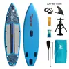 Tabla de Remo Inflable de Pie para Principiantes Doble Capa Pesca Padre-Hijo Doble Tabla de Remo de Ocio Tabla Flotante para Remo en el Agua