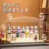 Caixa de Armazenamento de Figuras Transparente para Desktop Suporte de Exibição de Blocos de Construção Grande Capacidade Caixa de Exibição de Modelos Pop Mart Blind Box