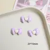 Lazo Brillante en Forma de Corazón Parche de Resina de Pegamento Cremoso para Manualidades Pasador de Pelo Accesorio para el Cabello Colgante Venta al por Mayor
