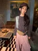 WO ropa para niños, blusa para niñas, colección otoño 2026, conjunto de dos piezas de manga larga con lunares estilo coreano, blusa casual y moderna para niños