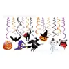 Colgante Espiral Xl142 PVC Festival de Halloween Colgante Espiral Fiesta Banner de Espirales de Papel de Aluminio