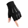 Guantes de ciclismo con protección solar para hombre, verano, finos, transpirables, antideslizantes, seda de hielo, para conducir con dedos expuestos, pesca Luya, guantes de medio dedo