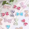 Lazo Hielo Transparente Cielo Estrellado Agujero Pequeño Agujero Recto DIY Cuentas Sueltas Funda de Teléfono Móvil Cadena de Teléfono Móvil Llavero Cadena de Bolso Accesorios de Joyería