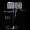 Adereços de Casamento Suporte de Flor de Gelo de Cristal Decoração da Mesa Principal Suporte de Flores para Mesa do Salão de Casamento Vaso Europeu Ornamentos de Ferro