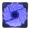 Ventilador de chasis de computadora de escritorio 15 lámparas 12 cm silencioso luminoso grande 4 pines refrigerado por aire lámpara azul 12025 ventilador de refrigeración