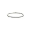 Anillo Delgado Minimalista Apilable con Incrustaciones de Diamantes, Acero de Titanio, No se Desvanece, Color Oro 18K, Lujo Ligero