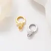 Latão Fundido Ouro Branco 18K Fecho Lagosta Fecho Retangular Fecho Oval Grande Fecho Redondo Fecho em Formato de Lagosta Ornamento DIY