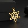 Joias DIY de Aço Titânio Aço Inoxidável Bruxa Irlandesa Nó Celta Flor Geométrica Brincos Colar Pulseira Acessórios