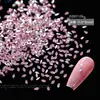 Manicure Mini Flats Pequenos de Fundo Plano Diamante Zircônia Super Brilho 5A Alta Qualidade Rosa Claro Micro Zircônio Diamante Marquise Decoração de Unhas