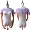 Chal de encaje Hanfu bordado calado chaleco pequeño bordado blusa corta versátil delgada con mangas cuello falso