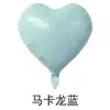 Globos de Papel de Aluminio con Forma de Corazón Lisos de 18 Pulgadas Decoración de Habitación de Boda Fiesta Arreglo Globos de Papel de Aluminio de Amor Venta al por Mayor