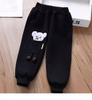 Pantalones de niña, otoño e invierno, pantalones casuales de polar para niñas, pantalones deportivos casuales, ropa de invierno, pantalones deportivos gruesos de una pieza con forro polar para niños
