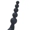 Doble tapón anal de silicona para hombres y mujeres, masajeador anal de cadena de perlas, expansor anal, juguete SM, juguete sexual