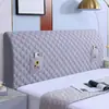 Funda de mesita de noche, transpirable y refrescante, totalmente elástica, ajuste universal para dormitorios, a prueba de polvo, acolchada, terciopelo piel de melocotón