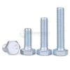 Pernos galvanizados de grado 4.8, tornillos galvanizados de cabeza hexagonal, hexágono exterior, hebilla completa, medio alambre, 30 fabricantes de pernos al contado
