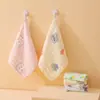 Toalla Pequeña Cuadrada de Gasa de Algodón Puro de Fondo Colorido, Toalla para Babas de Bebé, Seersucker Suave Absorbente, Toalla Pequeña para Niños de Guardería
