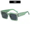 Gafas de Sol Cuadradas de Marco Grande Moda Europea y Americana 2026, Elegantes y Versátiles, Gafas Retro Adelgazantes para Mujer, Gafas de Estilo Urbano