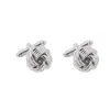AliExpress Amazon Novos Abotoaduras Redondas de Cobre Torcido Moda Camisa com Fio Francês para Homens e Mulheres