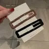 Presilha de Cabelo Retangular Grande Brilhante em Formato de Gota Dongdaemun Coreano para Nuca e Lados