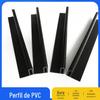 Perfil de Pvc Preto de Forma Especial Resistente ao Desgaste Tubo de Forma Especial Não Padrão Perfil Extrudado de Plástico Tubo de Plástico de Pvc
